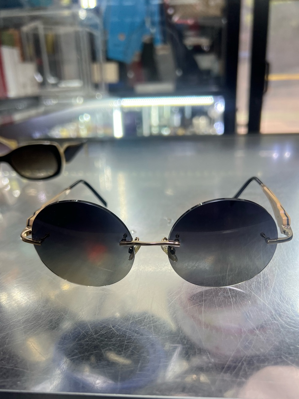 Donna Gold and Wood Sunglasses